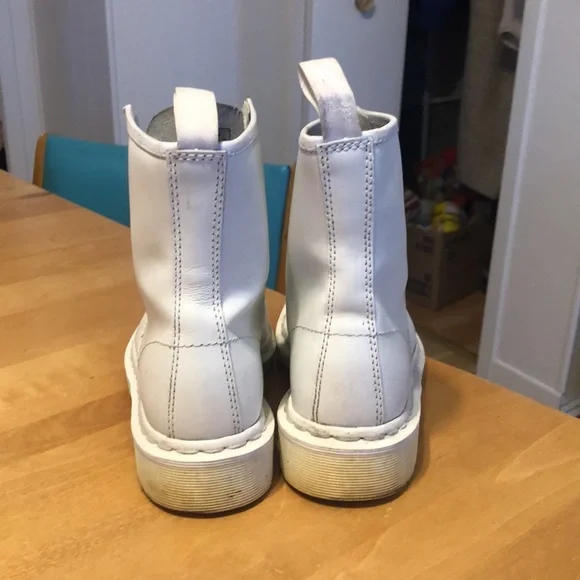 All white matte doc martens - Picture 4 of 11